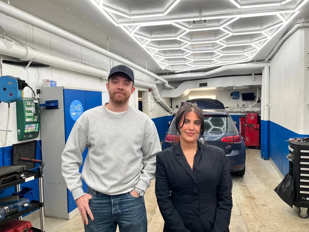 Andreas Ahleby and Sivan Levi Abbas, Södermalm Bilservice